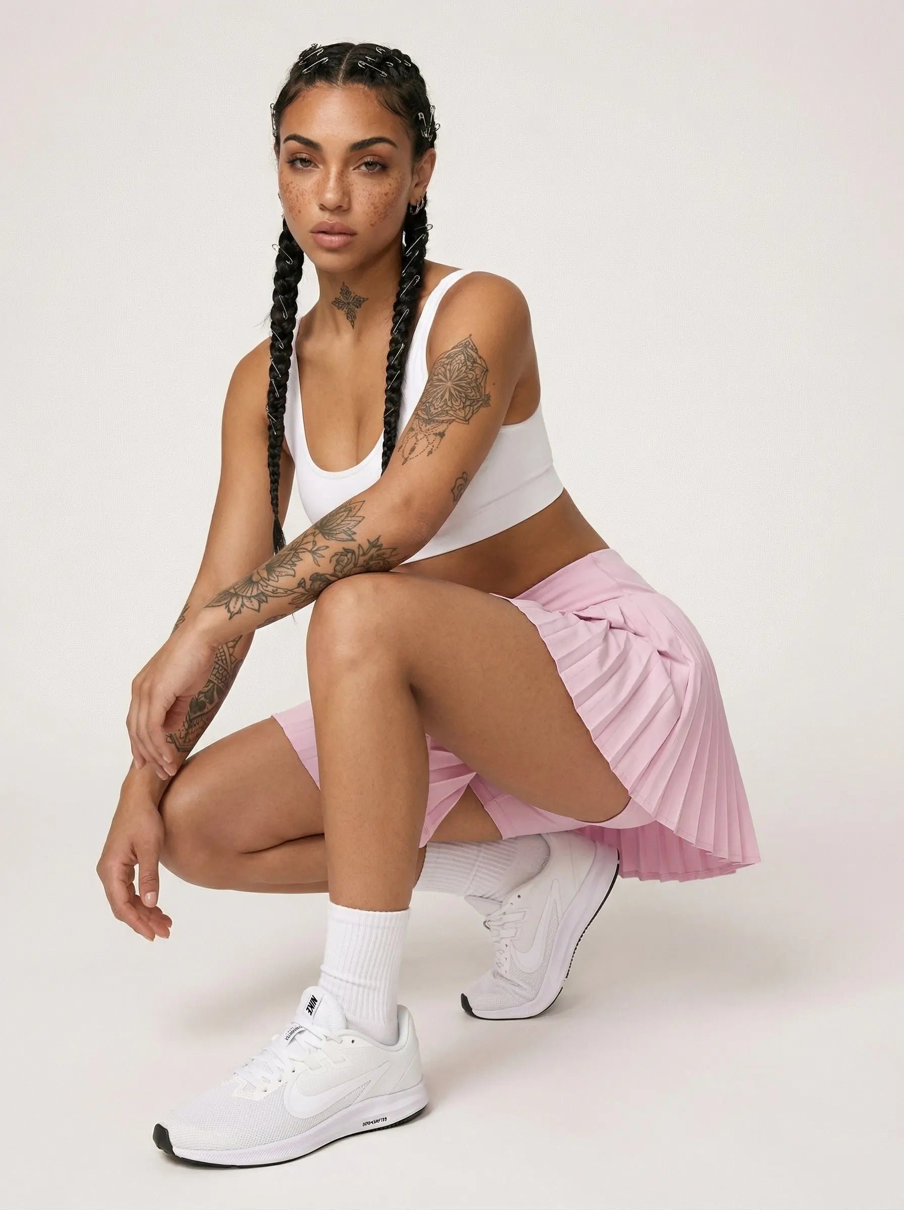 Baby Pink Skirt Activewear Street Society