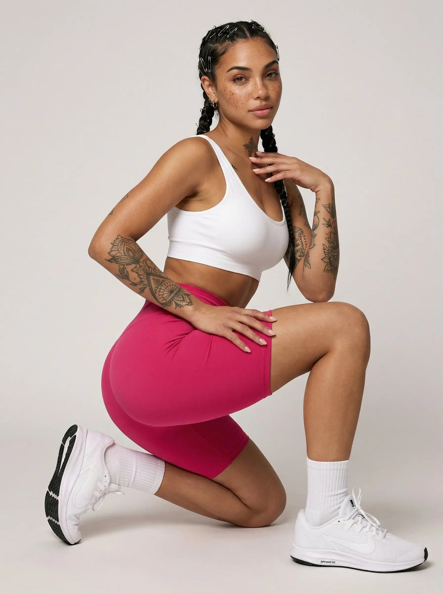 Berry Pink Bike Shorts Street Society