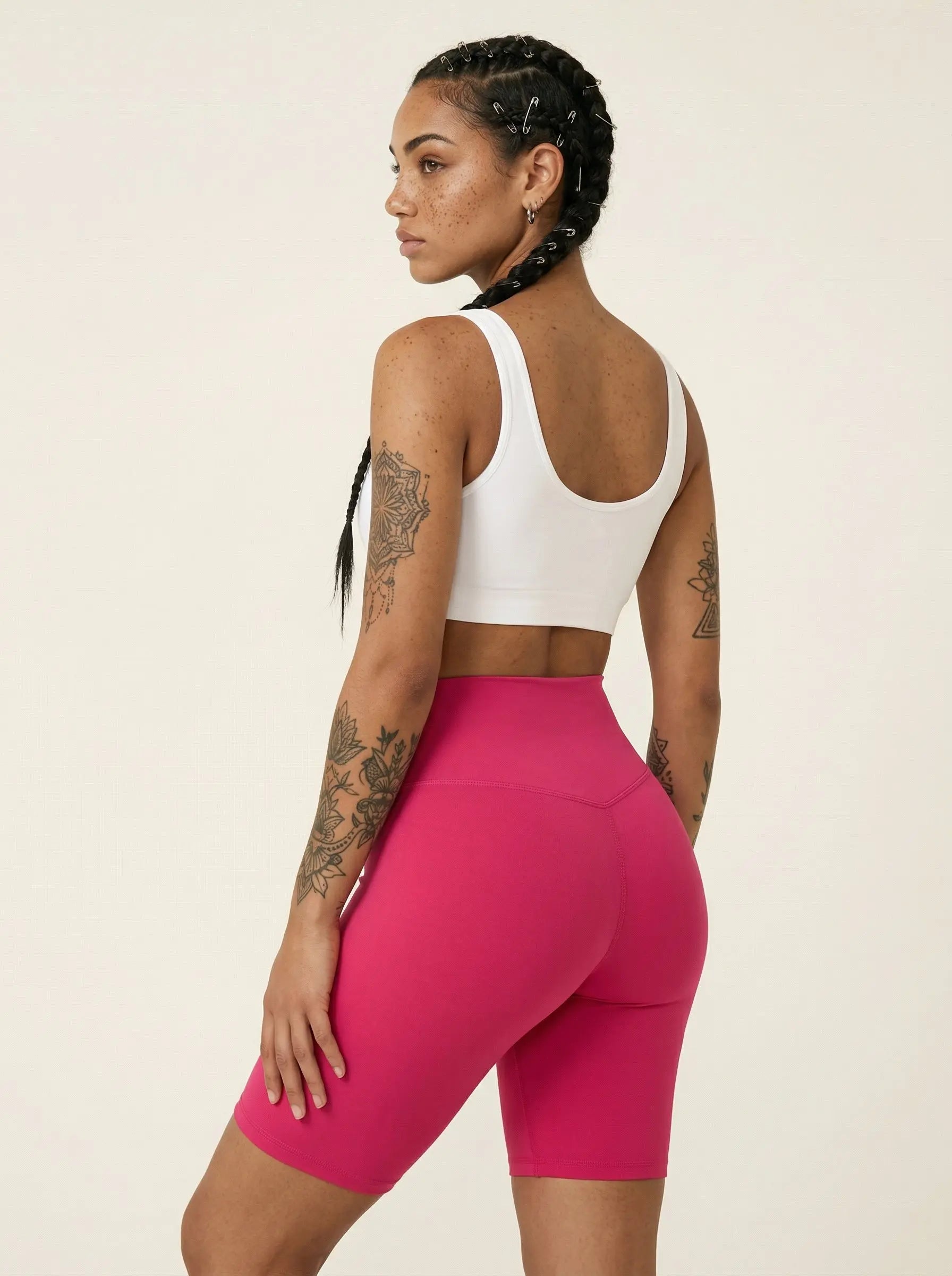 Berry Pink Bike Shorts Street Society