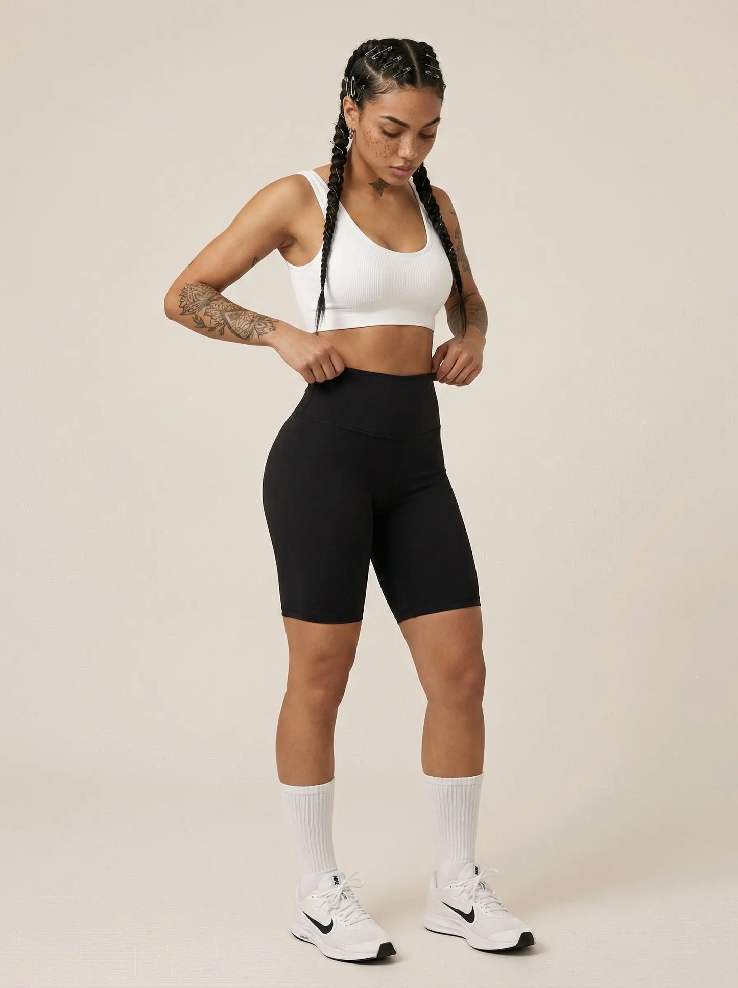 Black Bike Shorts Street Society