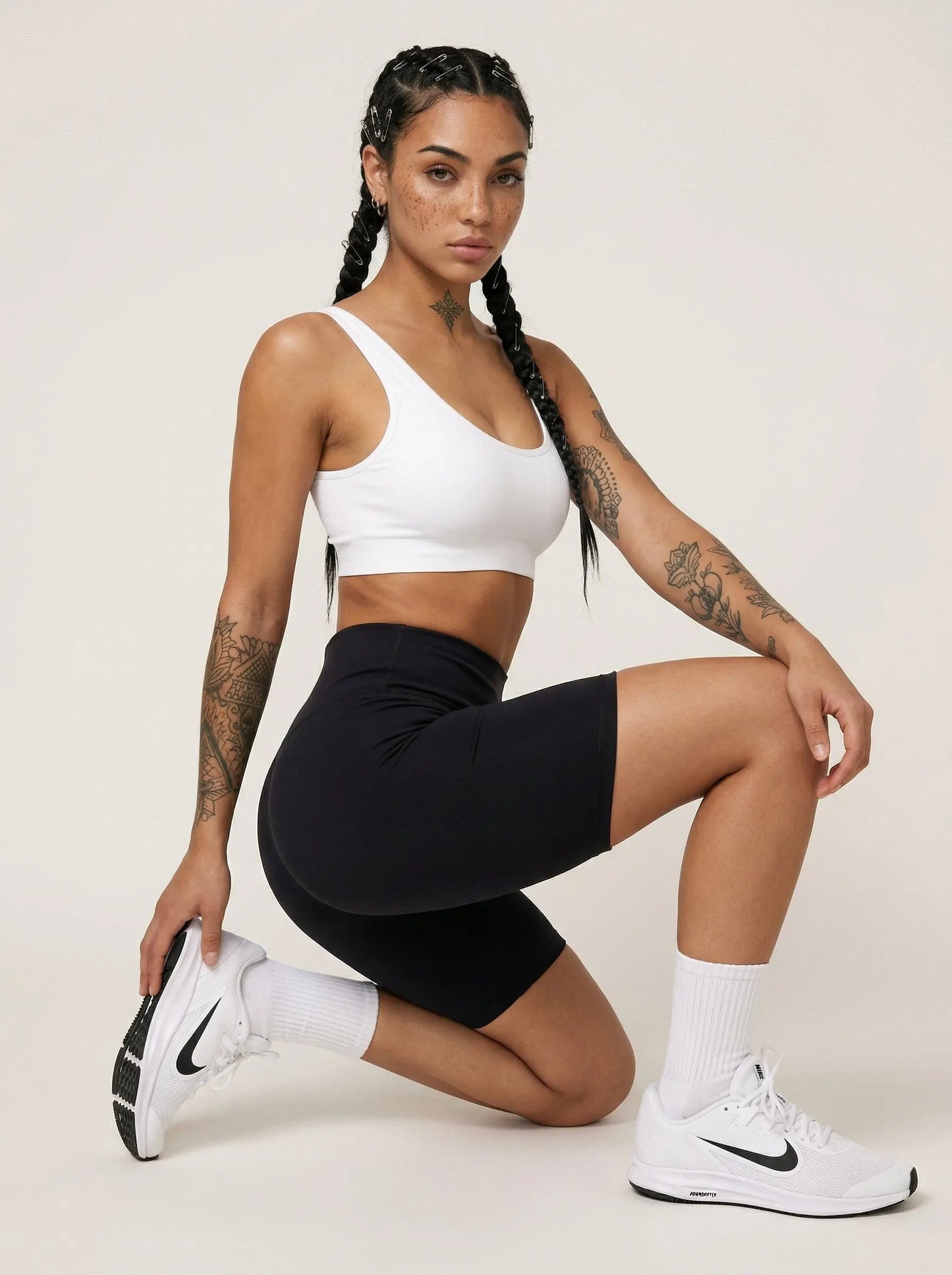 Black Bike Shorts Street Society