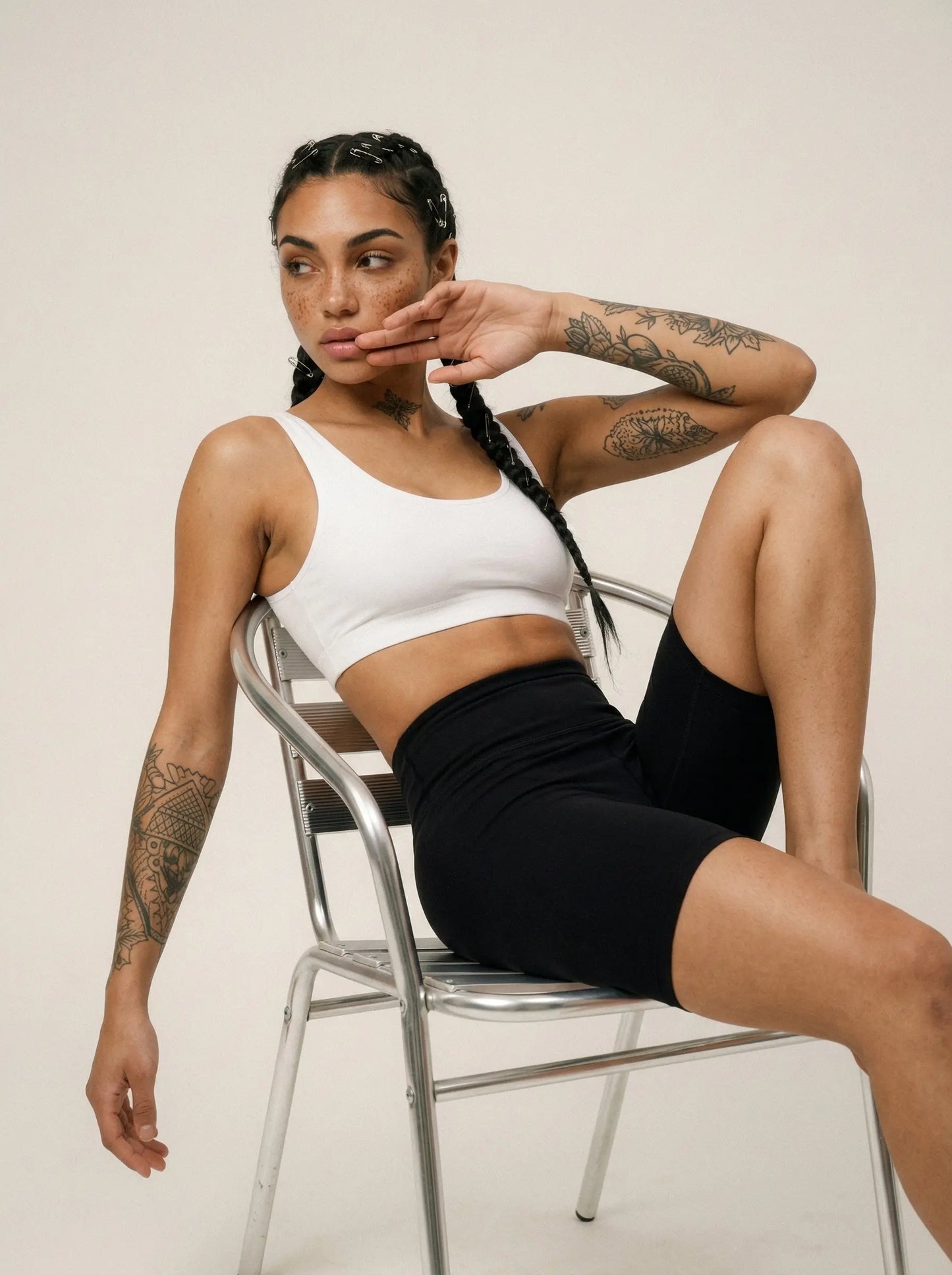 Black Bike Shorts Street Society