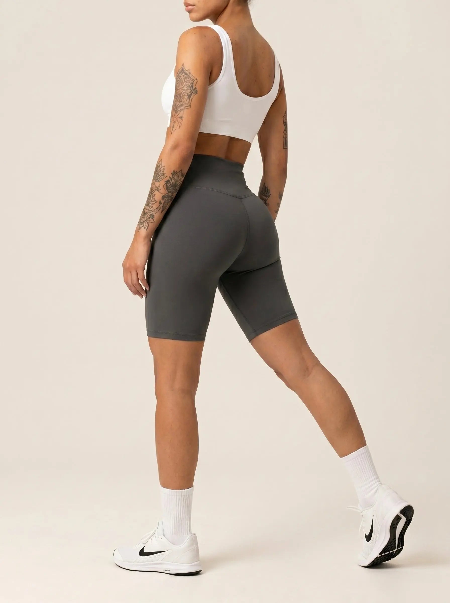 Grey Bike Shorts Street Society