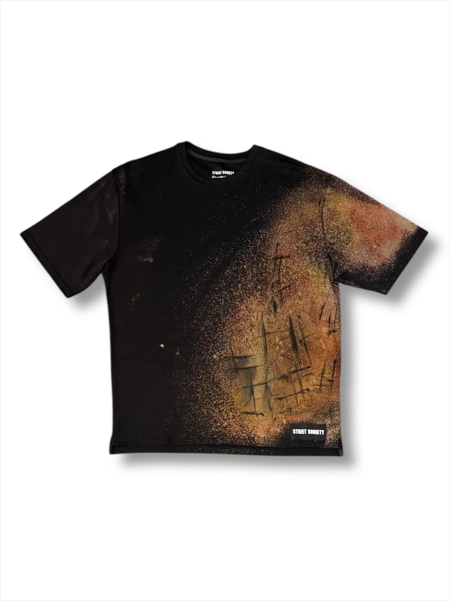 Hand painted Tee - Space style Street Society