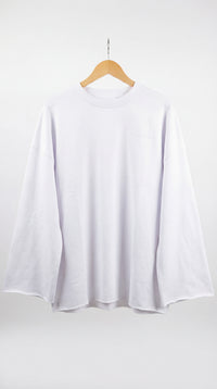 Loose Sleeves - White Hoodie