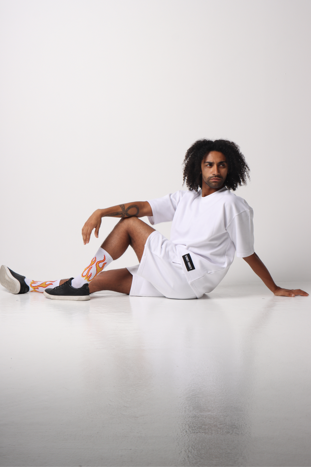 Premium White Cotton Shorts & T-Shirt Set – XL Size (Limited Edition)