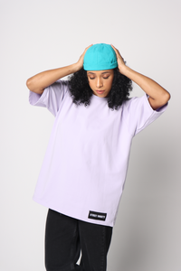 Light Purple T-Shirt & Turquoise Docker Cap