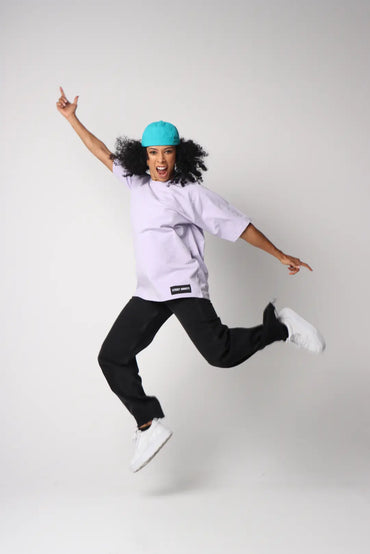 Light Purple T-Shirt & Turquoise Docker Cap - Street Society
