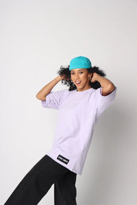 Light Purple T-Shirt & Turquoise Docker Cap - Street Society