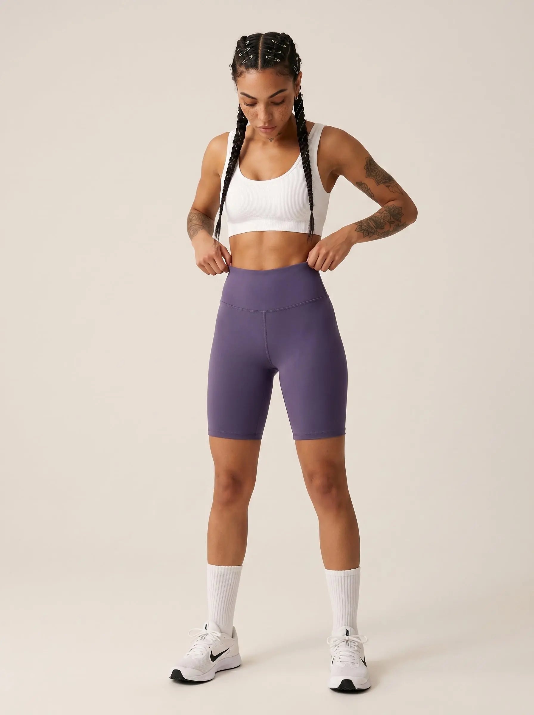 Lilac Bike Shorts Street Society