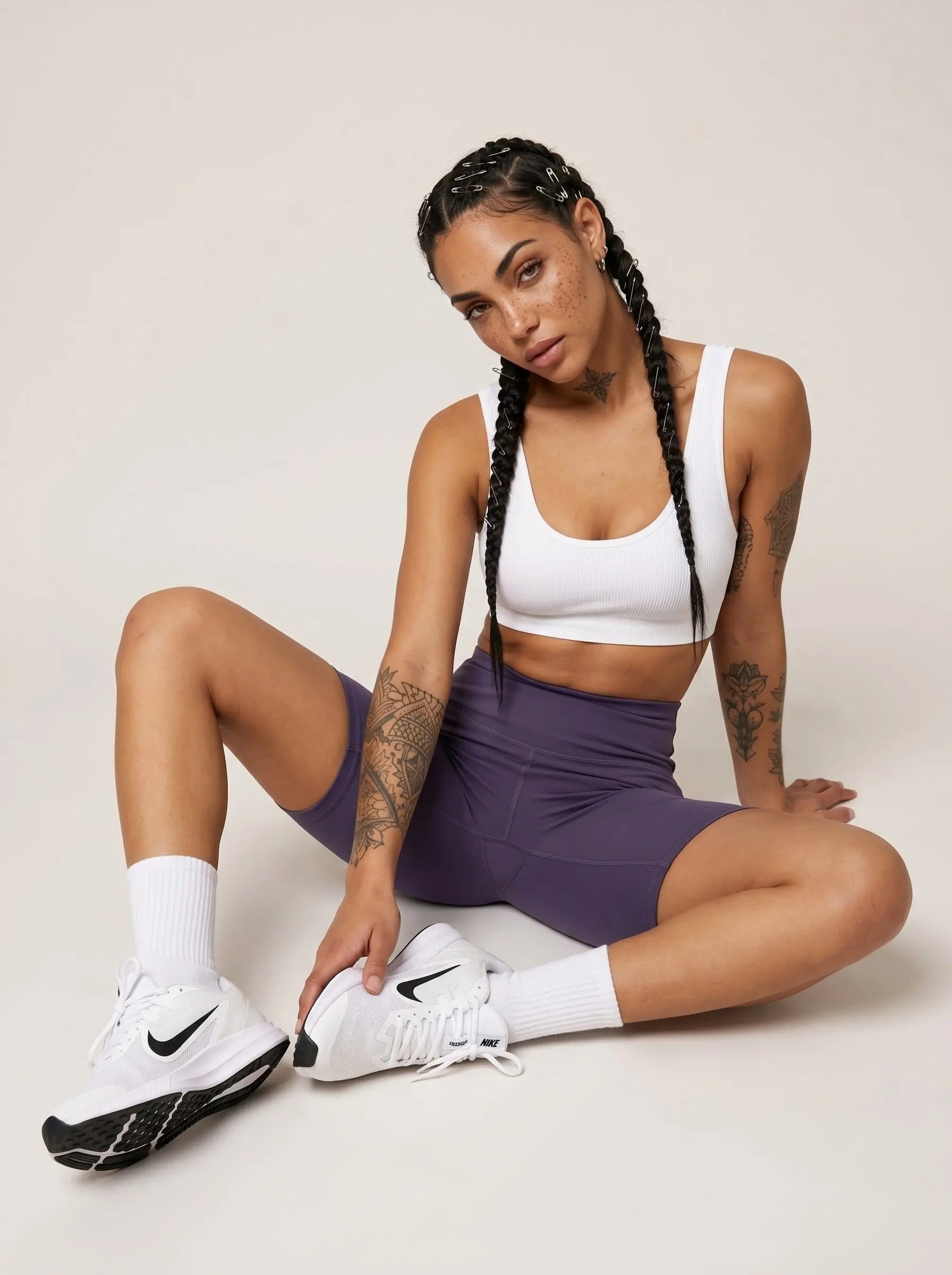 Lilac Bike Shorts Street Society
