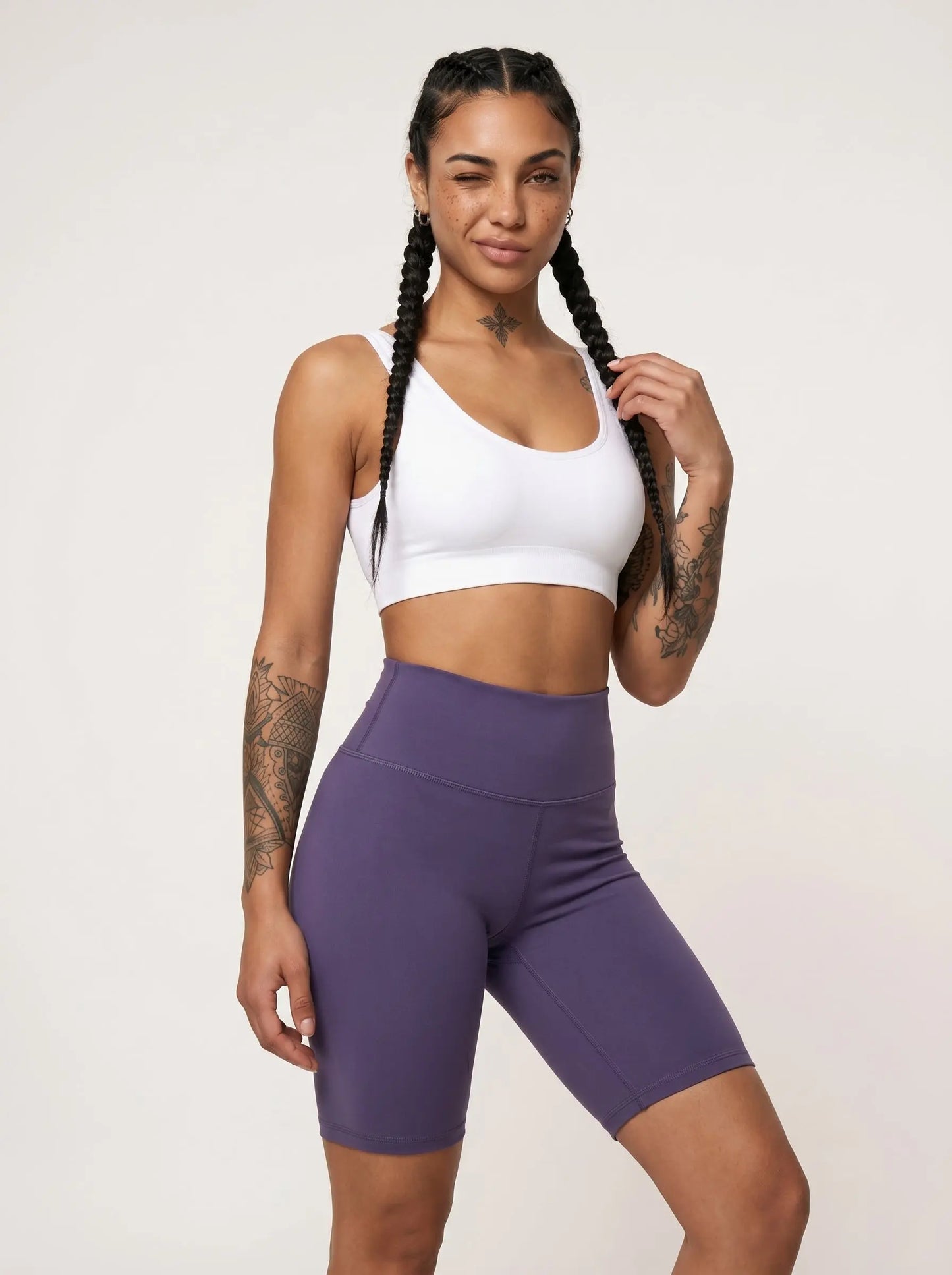 Lilac Bike Shorts Street Society