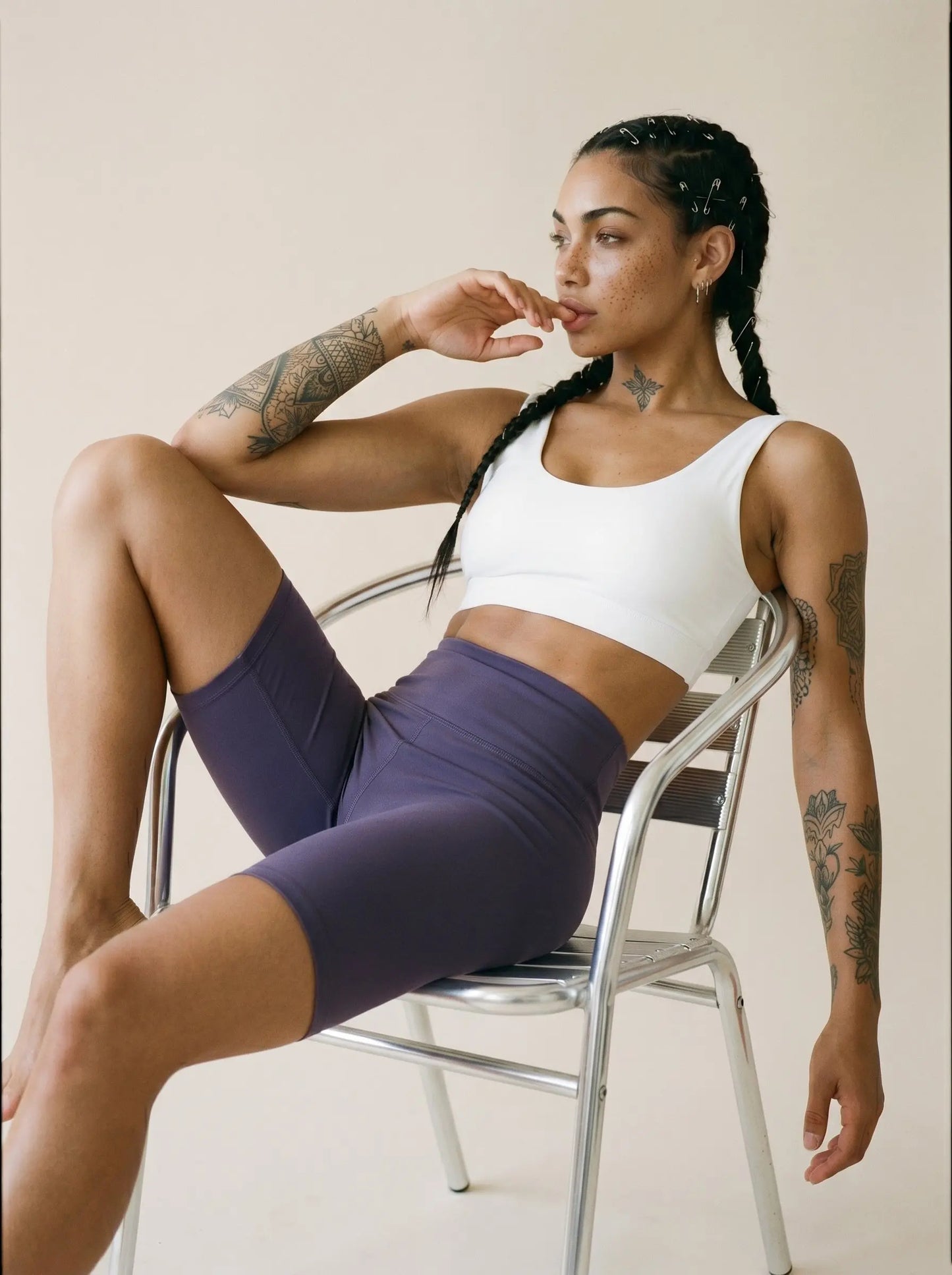 Lilac Bike Shorts Street Society