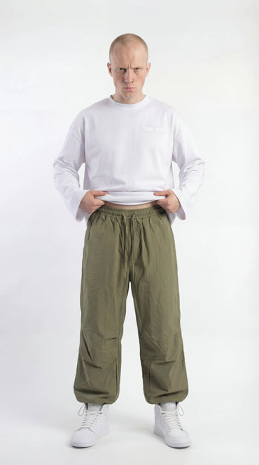 Loose Sleeves Unisex Sweater White - Street Society