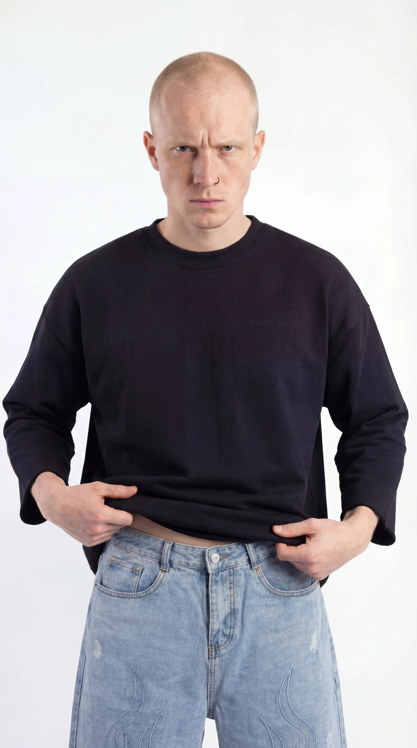 Loose-fit Unisex's Denim shorts - Street Society