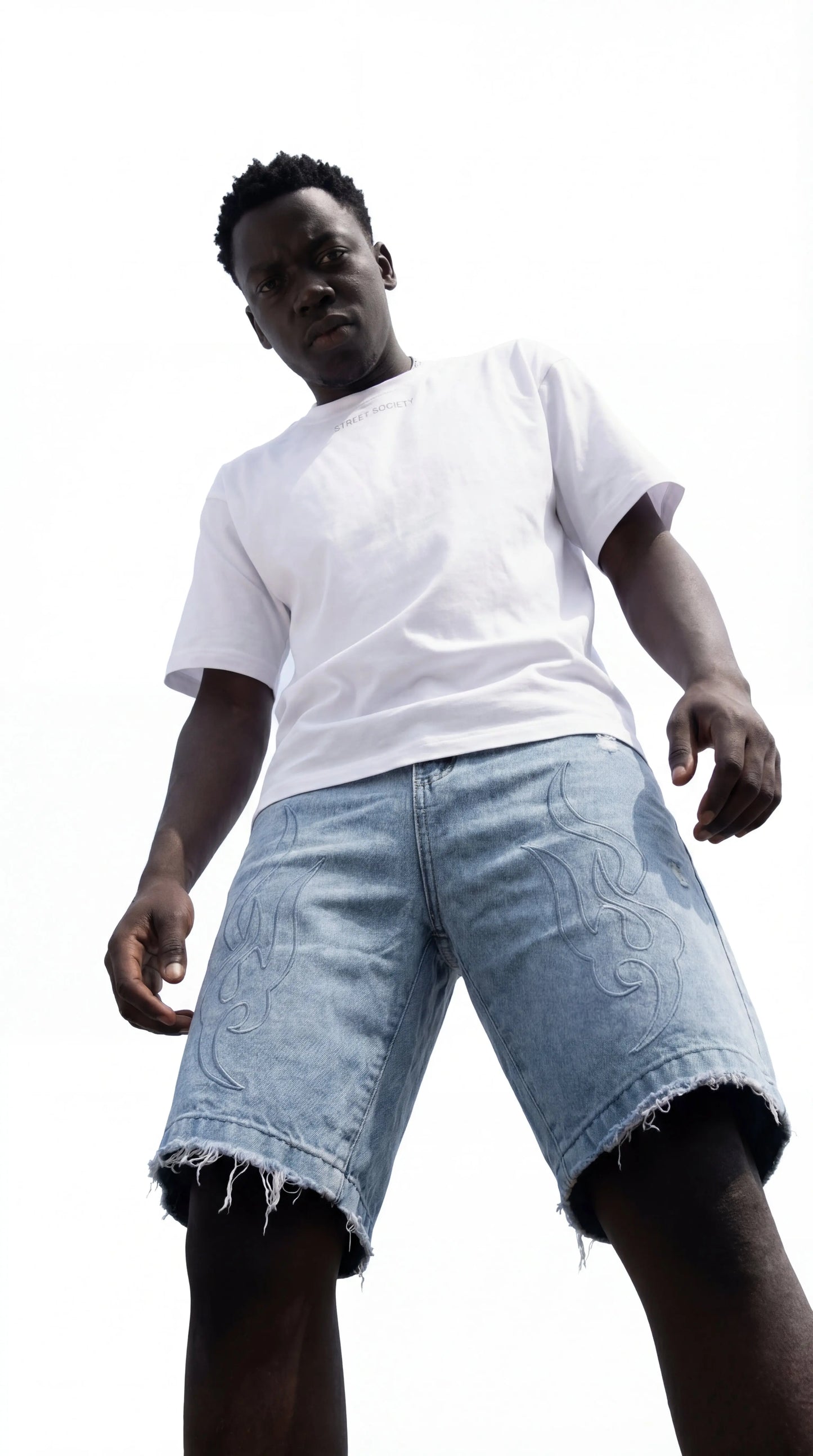 Loose-fit Unisex's Denim shorts - Street Society