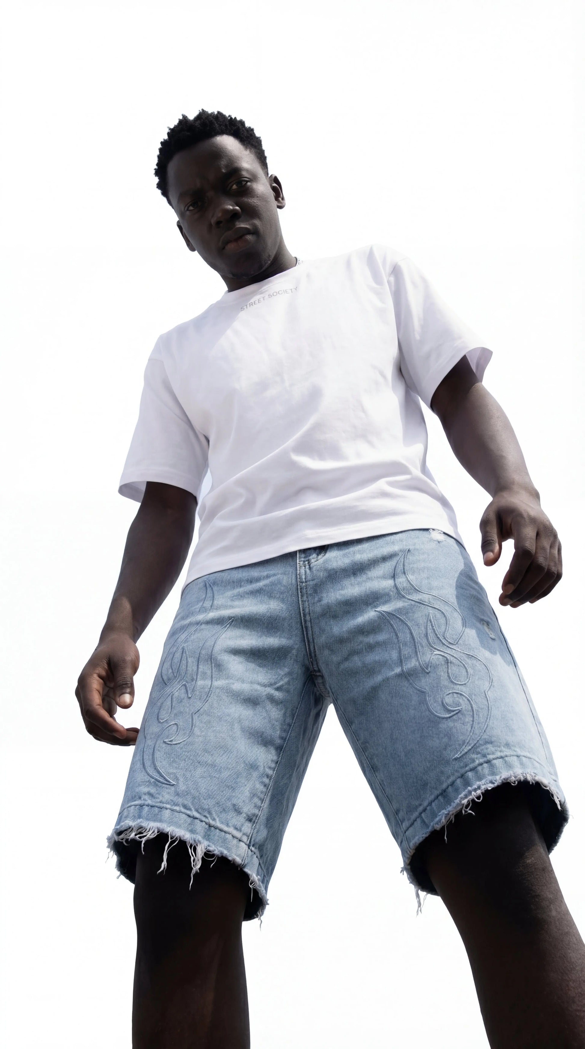 Loose-fit Unisex's Denim shorts - Street Society