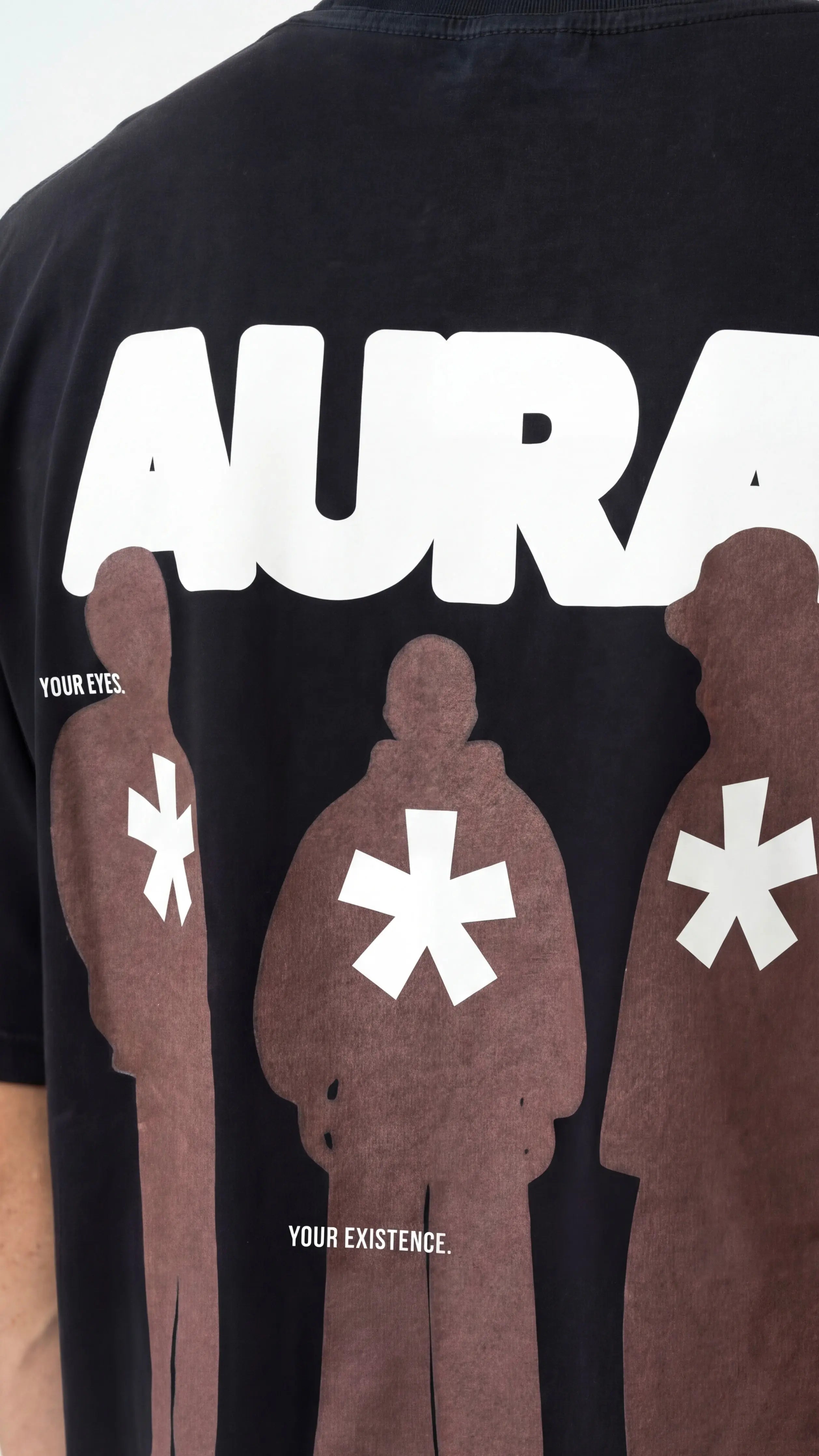 OverSize Fit Unisex Cotton T-shirt "Aura Black" - Street Society