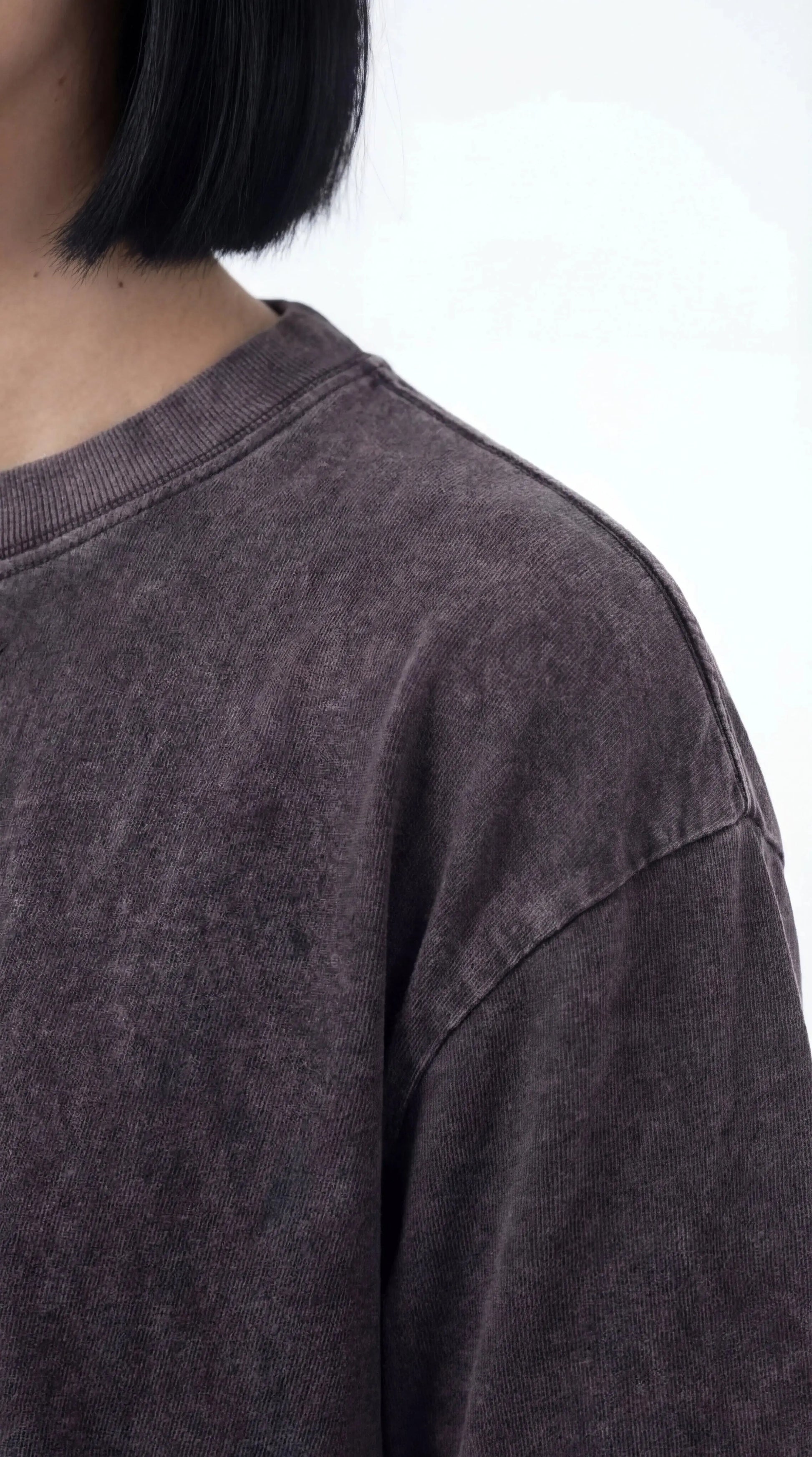 OverSize Fit Unisex Cotton T-shirt "Aura Charcoal'' - Street Society