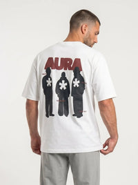 OverSize Fit Unisex Cotton T-shirt "Aura White" Street Society