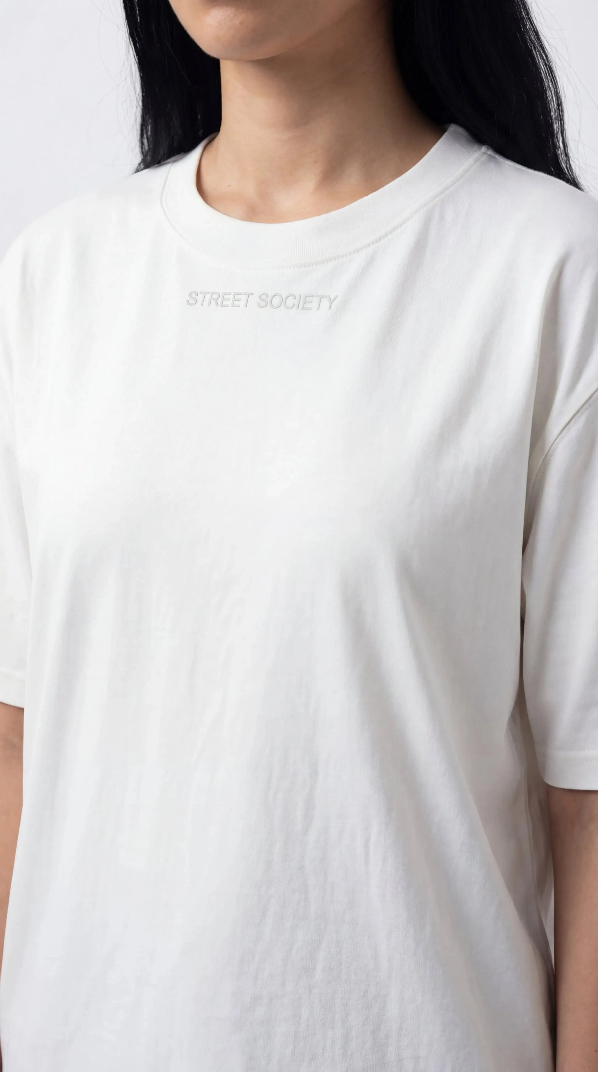 OverSize Fit Unisex Cotton T-shirt "I was Blind White" - Street Society