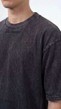 OverSize Fit Unisex Cotton T-shirt "I was blind Charcoal" - Street Society