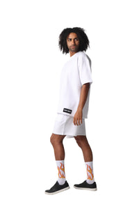 Premium White Cotton Shorts & T-Shirt Set  (Limited Edition) - Street Society