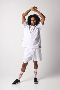 Premium White Cotton Shorts & T-Shirt Set  (Limited Edition) - Street Society