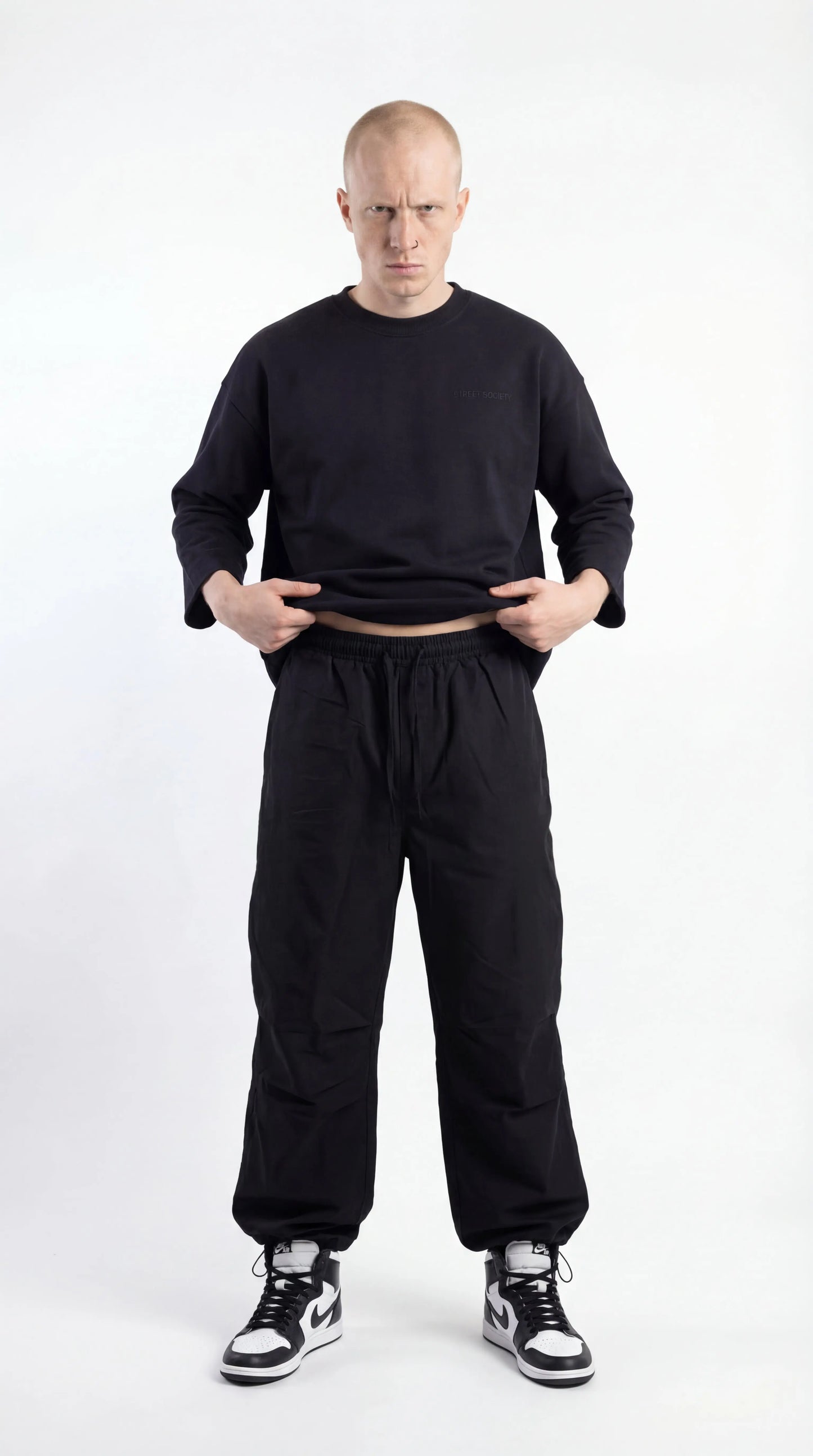 Relaxed-fit Unisex pants Black - Street Society