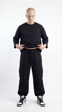 Relaxed-fit Unisex pants Black - Street Society