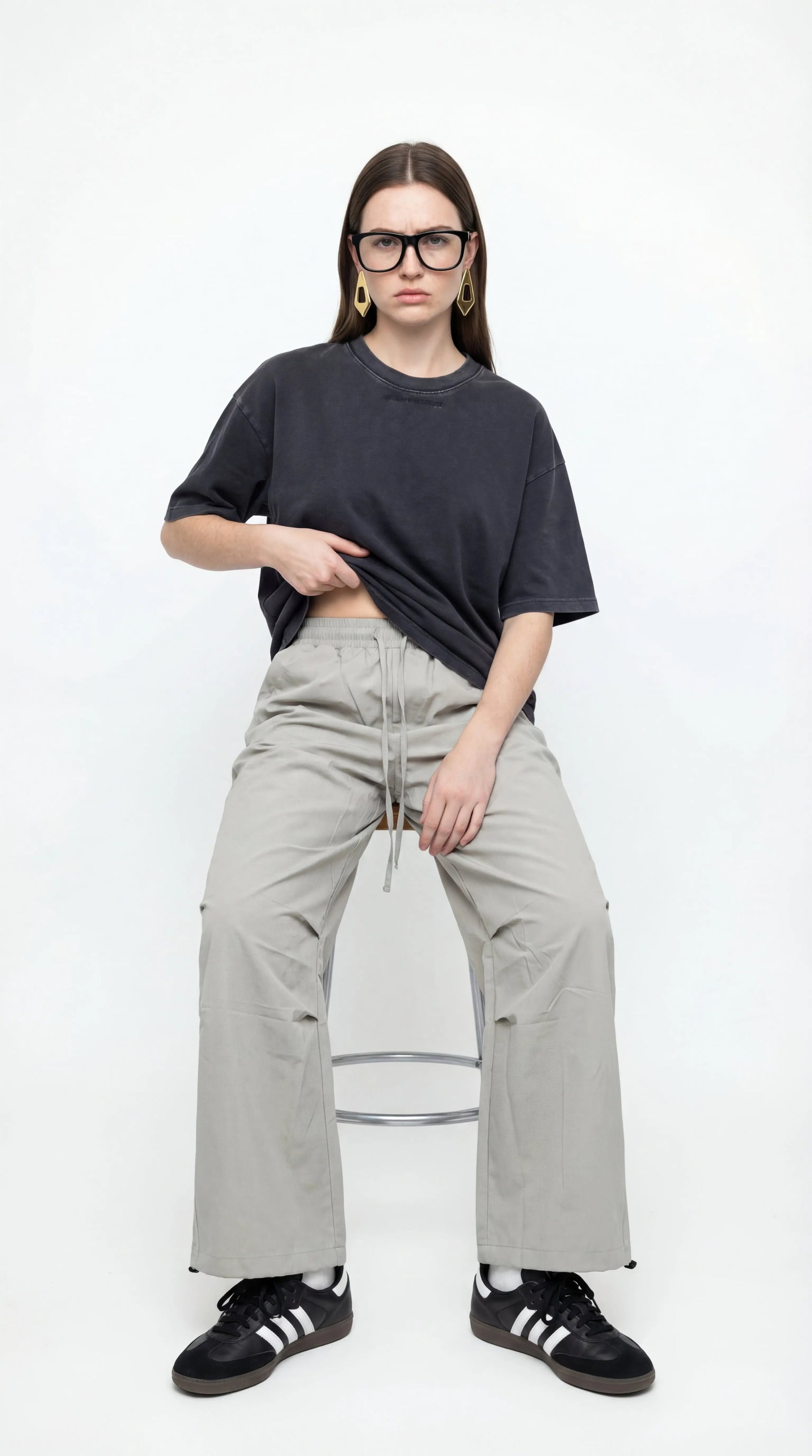 Relaxed-fit Unisex pants Gray - Street Society