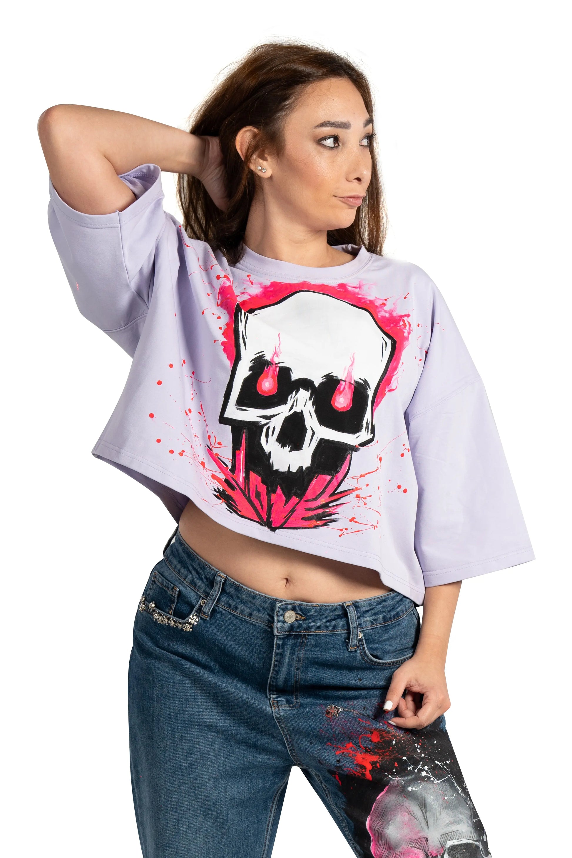 Skull Crop Top Street Society