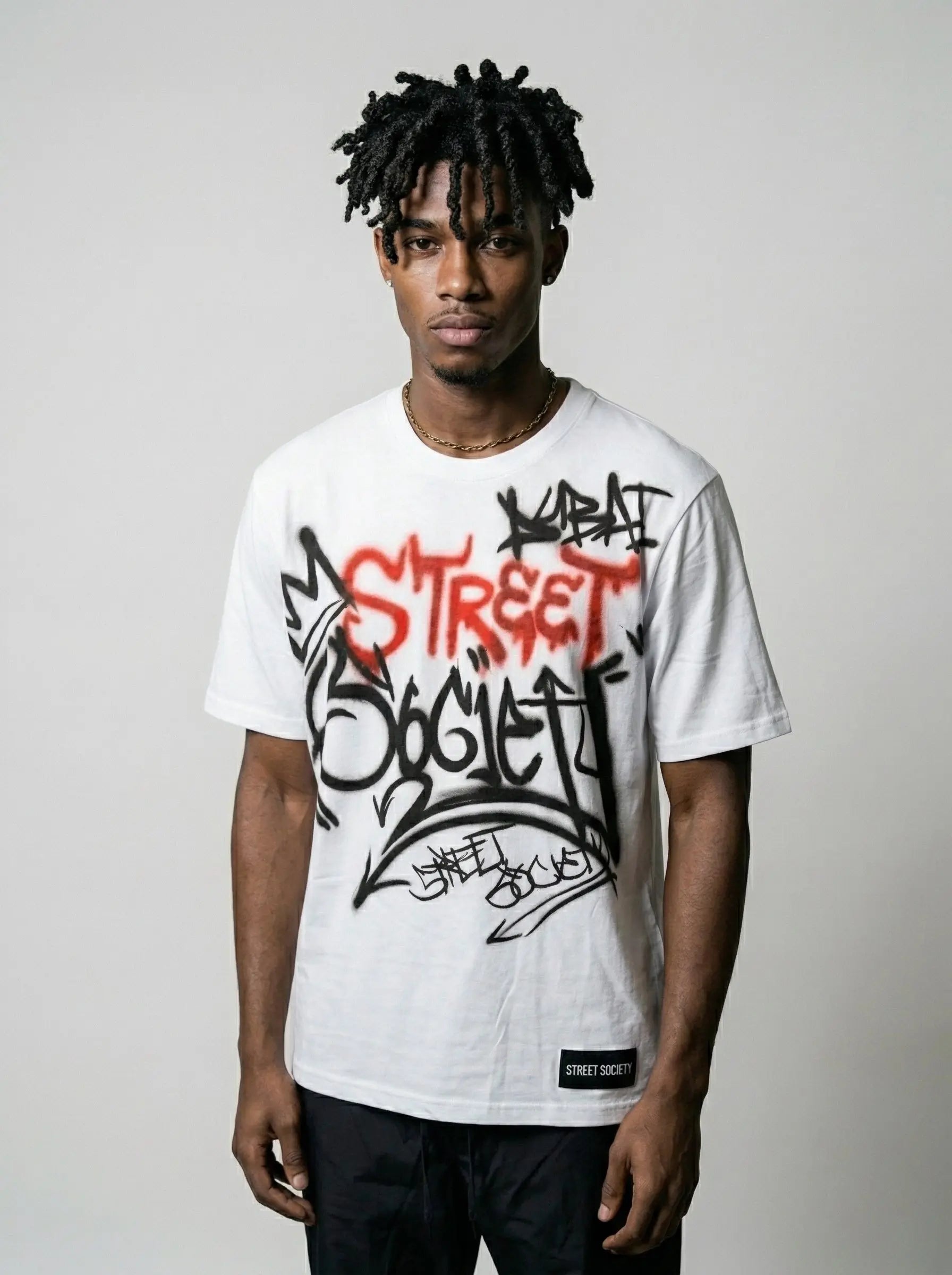 Tee - Graffiti Red Street Street Society