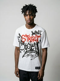Tee - Graffiti Red Street Street Society