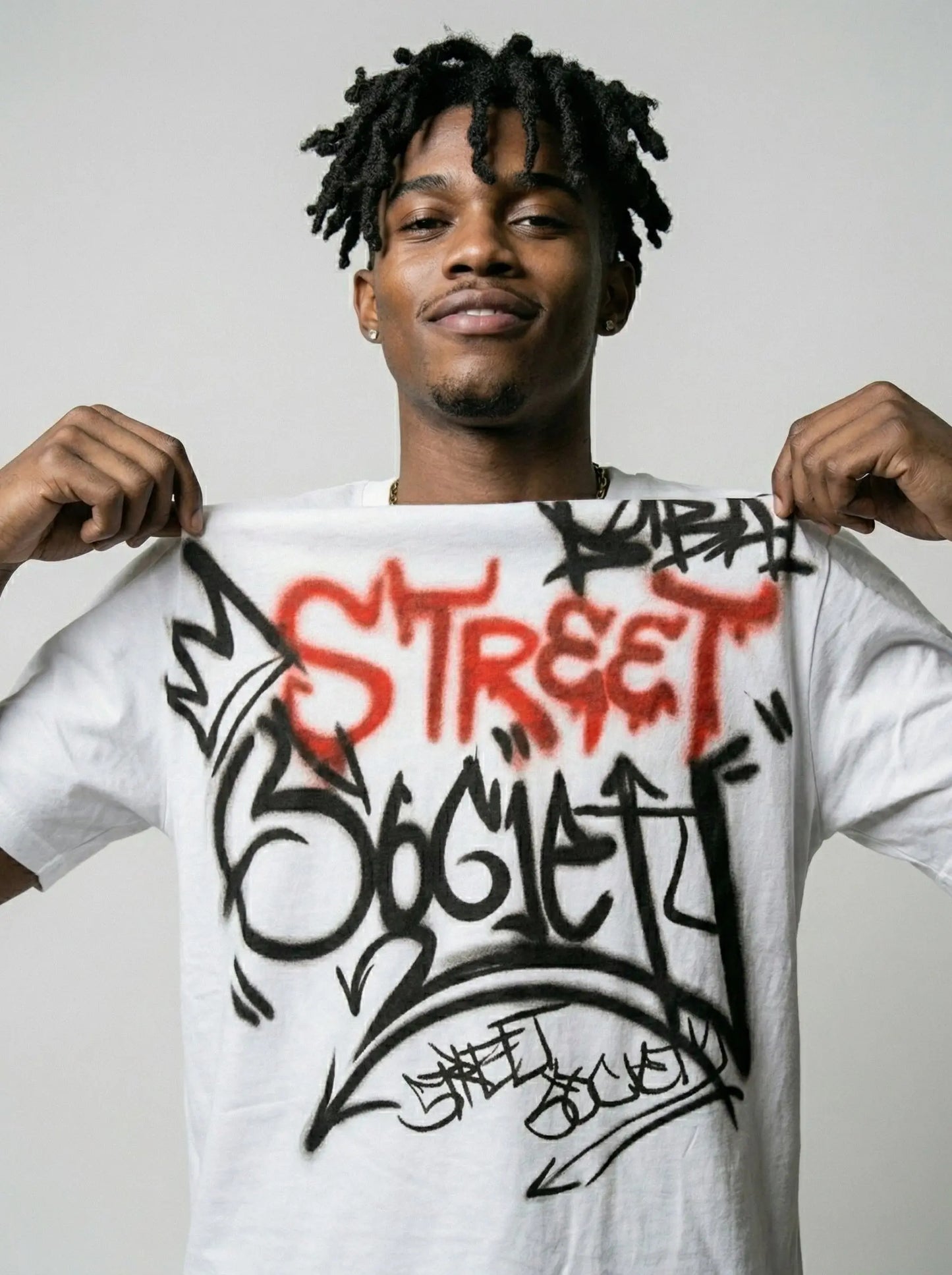 Tee - Graffiti Red Street Street Society