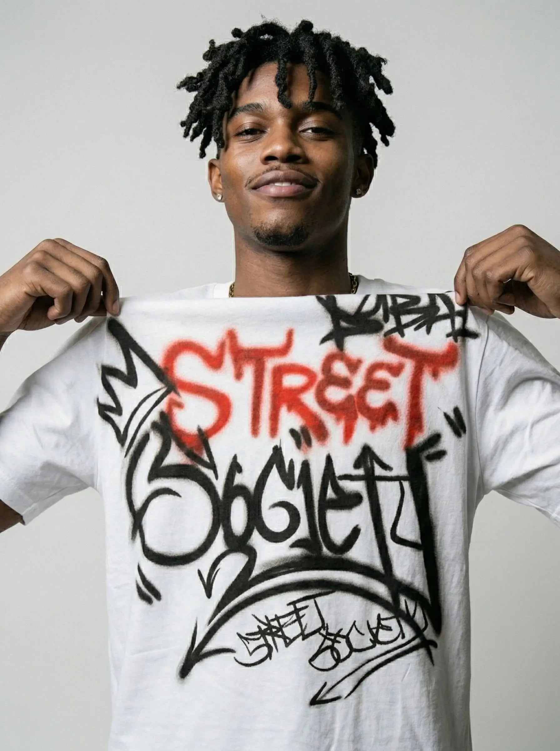 Tee - Graffiti Red Street Street Society