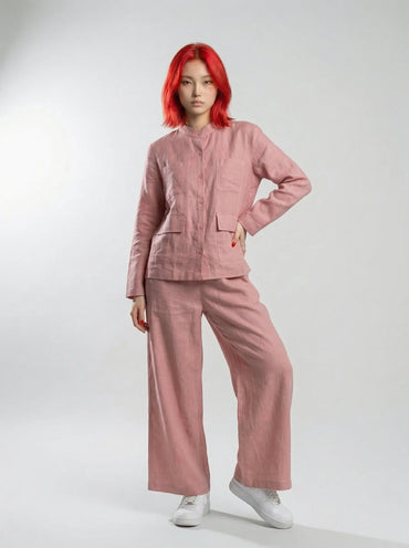 The Raw Linen Co-Ord | Pink Street Society