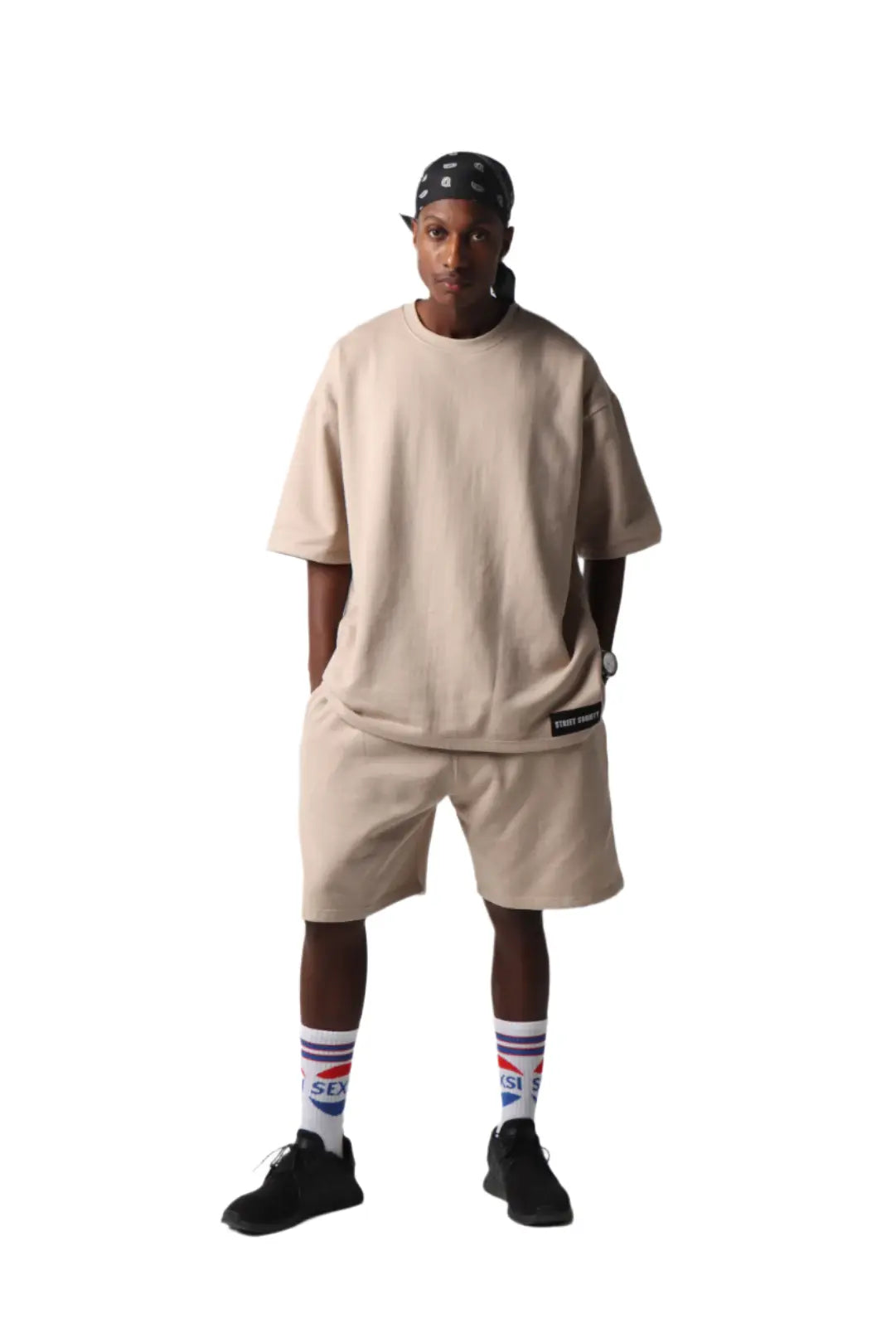 Timeless Beige Outfit Set – T-Shirt & Shorts - Street Society