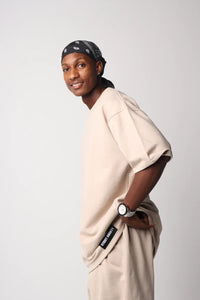 Timeless Beige Outfit Set – T-Shirt & Shorts - Street Society