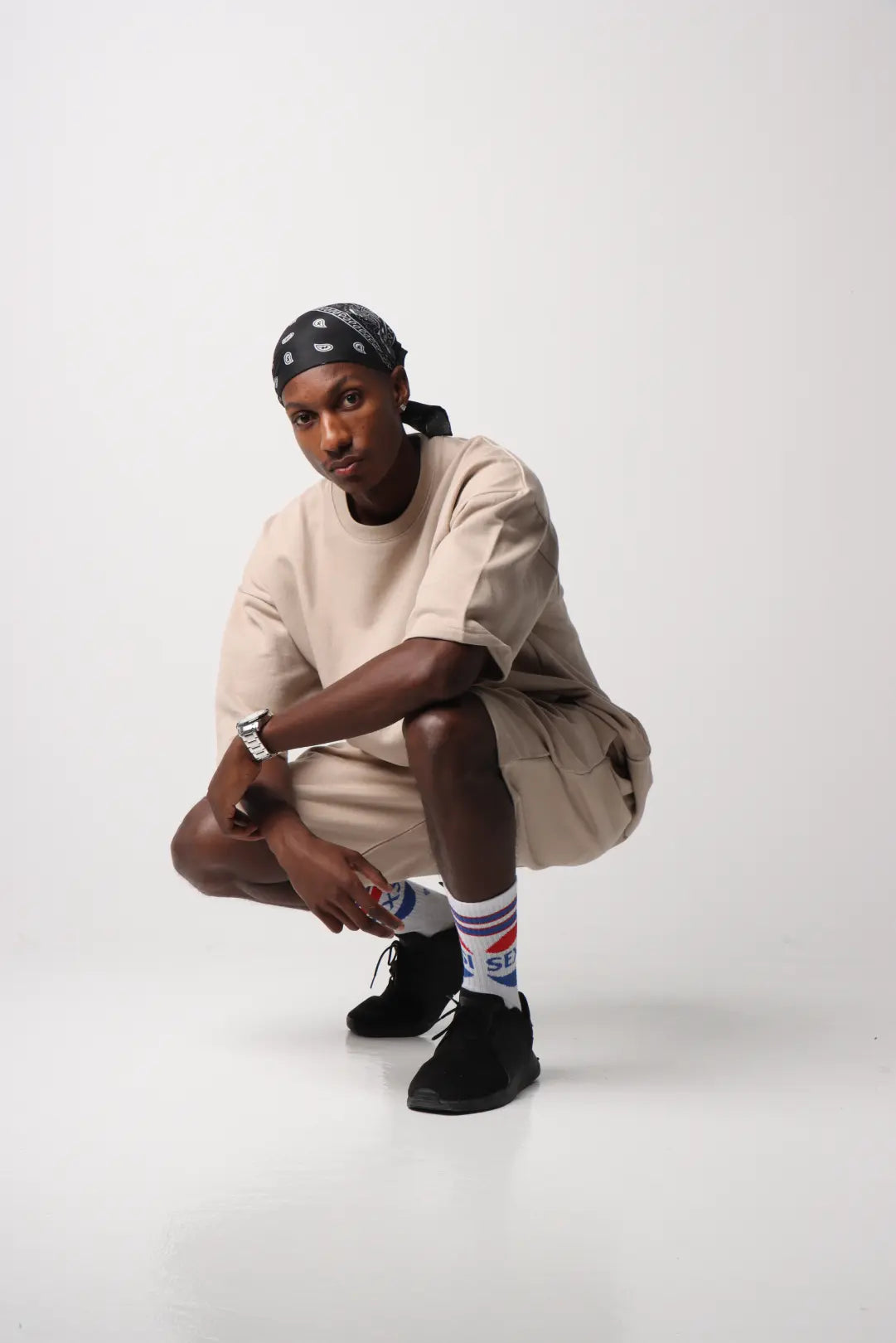 Timeless Beige Outfit Set – T-Shirt & Shorts - Street Society